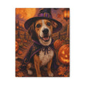 Custom Halloween Pet Portrait Canvas, view 1