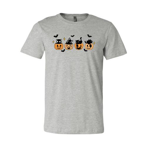 Black Cats & Pumpkins Halloween T-Shirt
