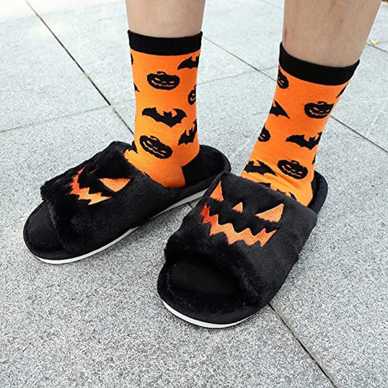 Jack-o'-Lantern Halloween Slippers, view 2