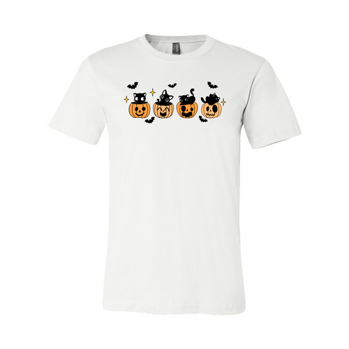 Black Cats & Pumpkins Halloween T-Shirt