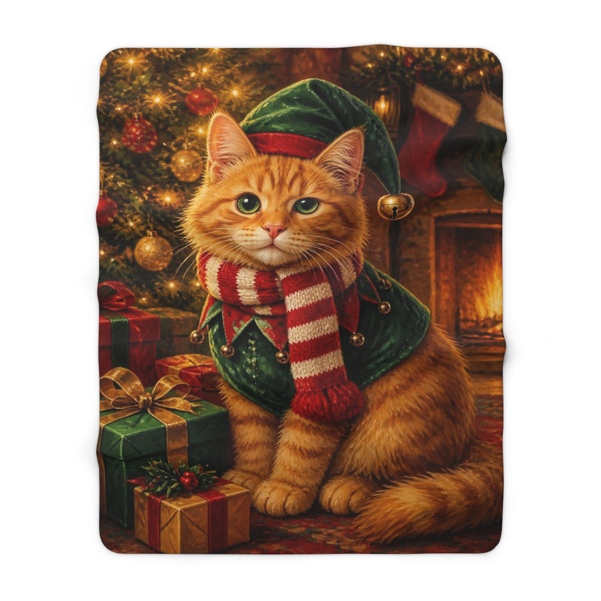 Custom Pet Portrait Sherpa Blanket, view 2