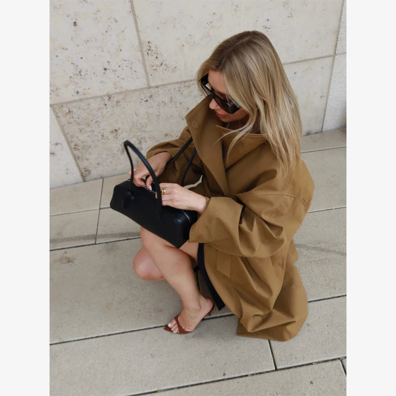 The Oversized Stand-Collar Trench
