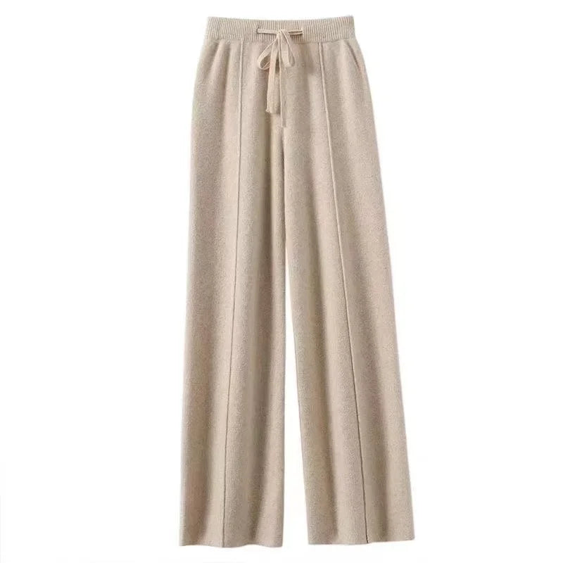 The Merino-Blend Knit Wide-Leg Trousers — product view 27
