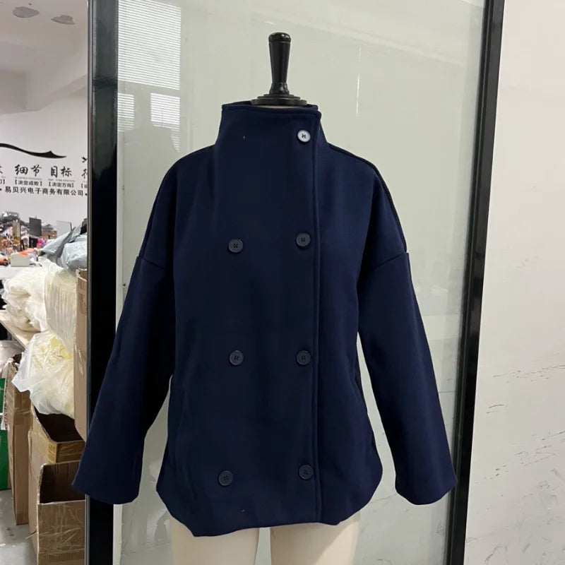 The Stand-Collar Boxy Jacket