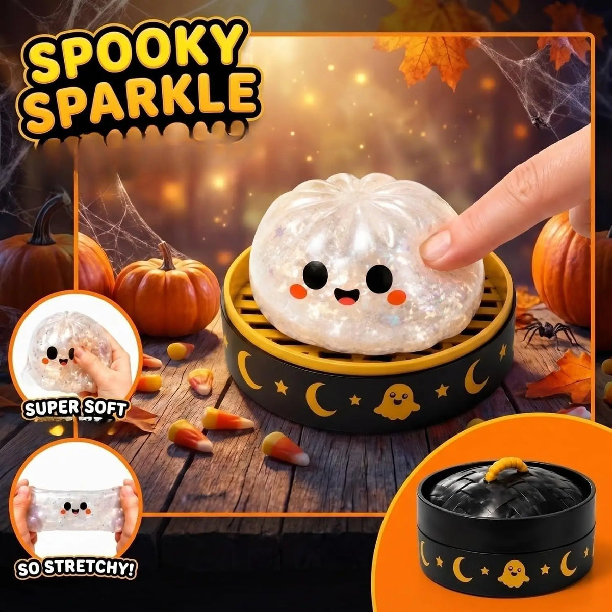 Halloween Dumpling Squishy — Assorted Designs & Sizes