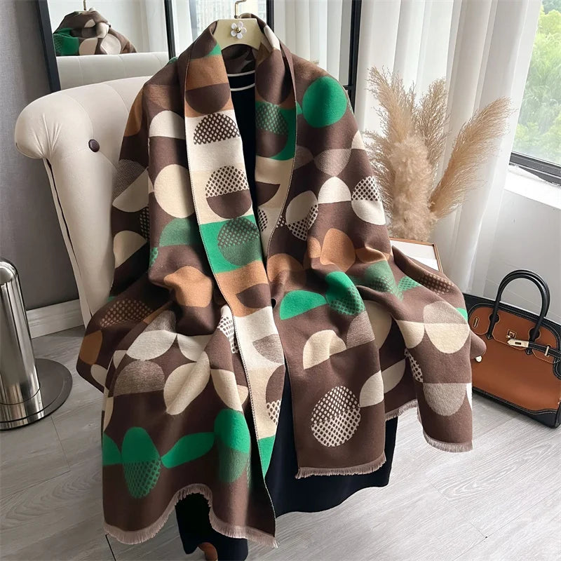 The Oversized Plaid Blanket Scarf — product view 27