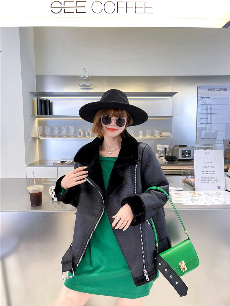 The Shearling-Look Aviator Jacket