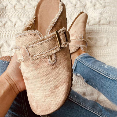 Flat Heel Round Toe Women's Vintage Clogs
