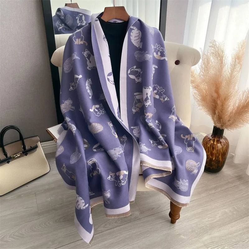 The Oversized Plaid Blanket Scarf — product view 16