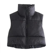 The Cropped Quilted Vest — product view 9