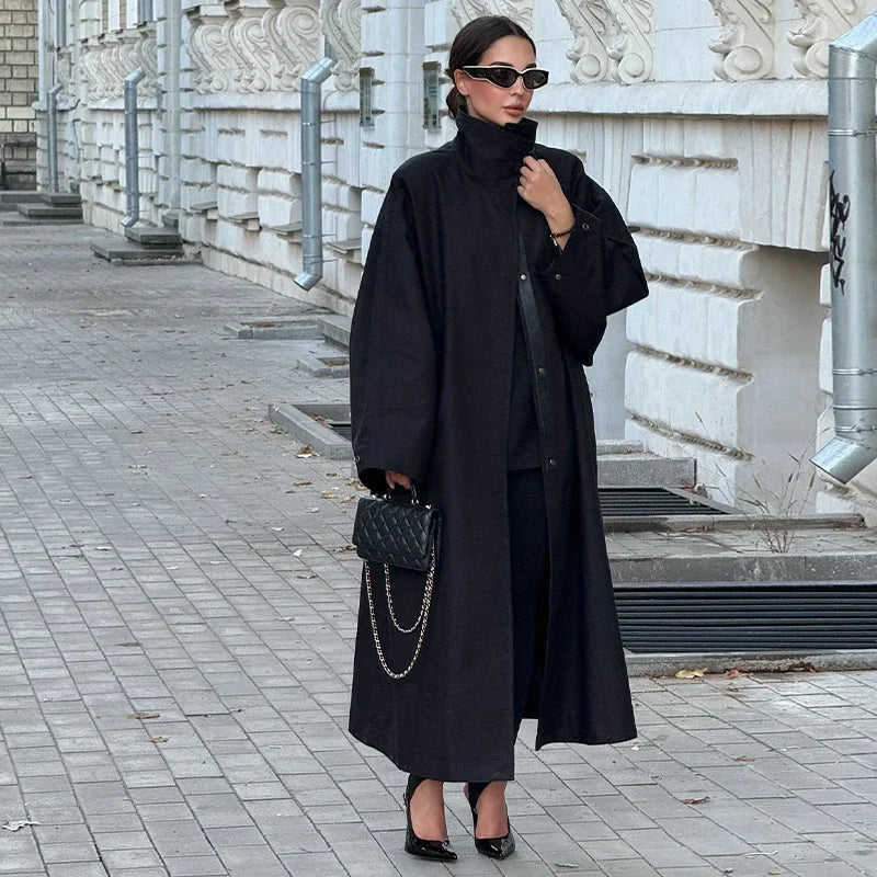 The Long Stand-Collar Trench
