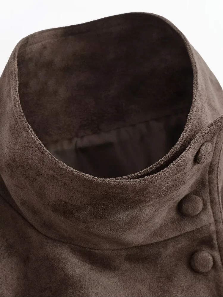 The Tie-Waist Cruelty-Free Suede Jacket