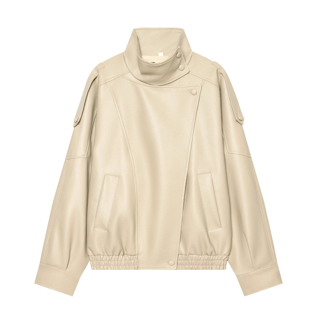 The Oversized Cruelty-Free Leather Jacket