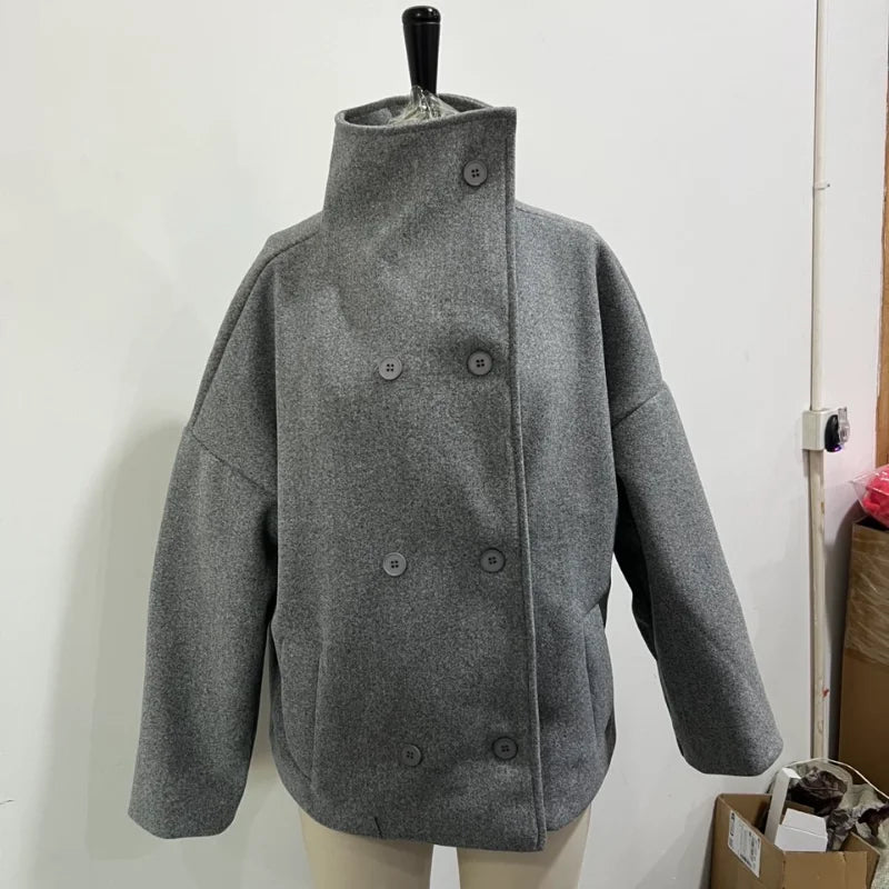 The Stand-Collar Boxy Jacket