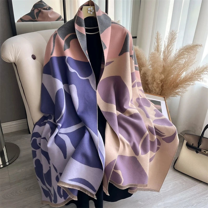 The Oversized Plaid Blanket Scarf — product view 25