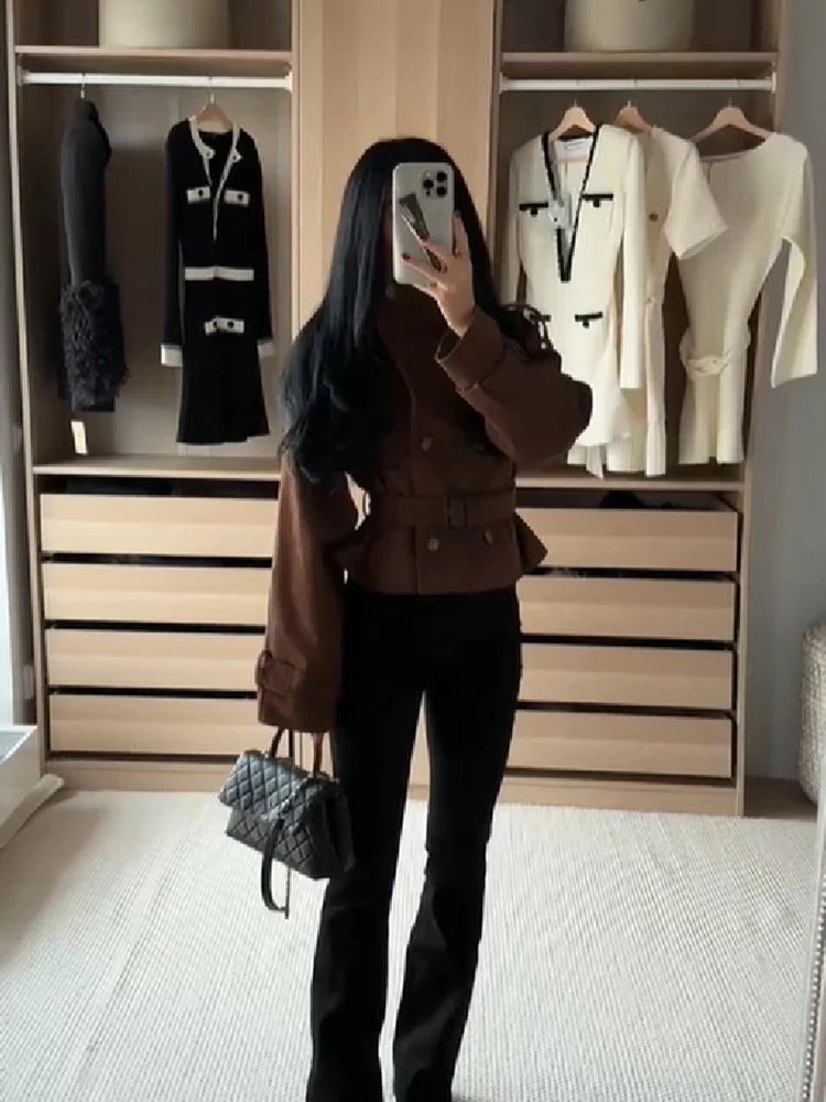 The Cruelty-Free Suede Cropped Trench