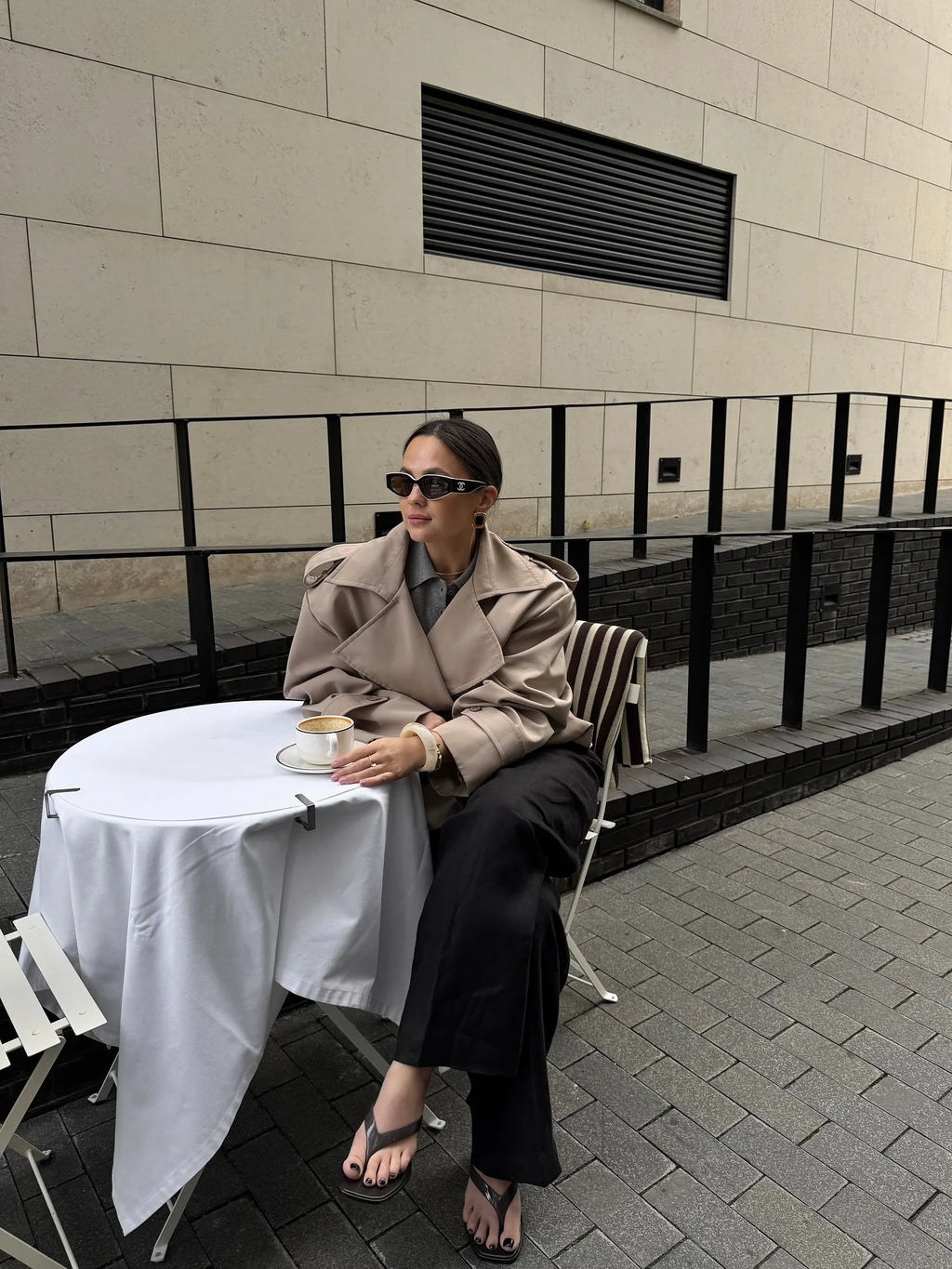 The Cropped Wrap Trench