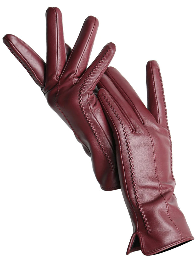 The Velvet-Lined Sheepskin Gloves — product view 4