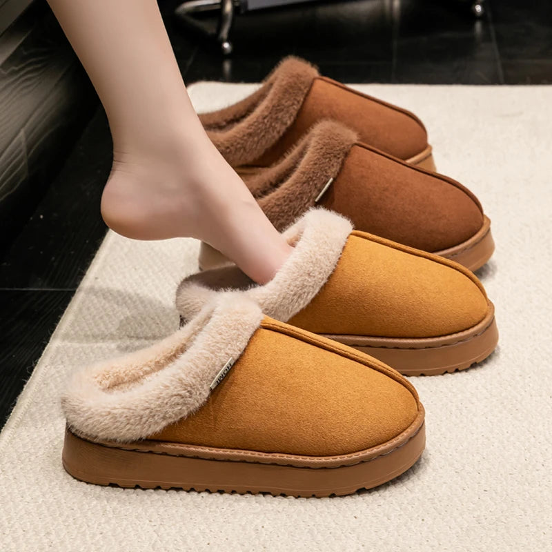 The Cruelty-Free Suede Platform Slipper