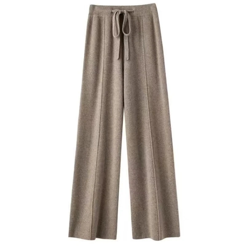 The Merino-Blend Knit Wide-Leg Trousers — product view 23