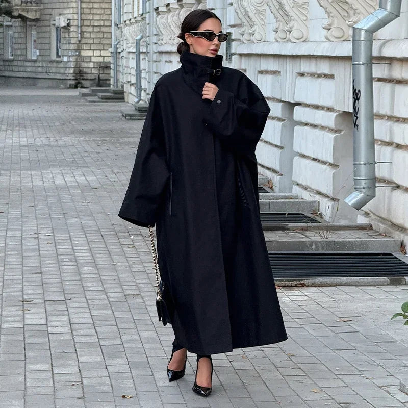 The Long Stand-Collar Trench