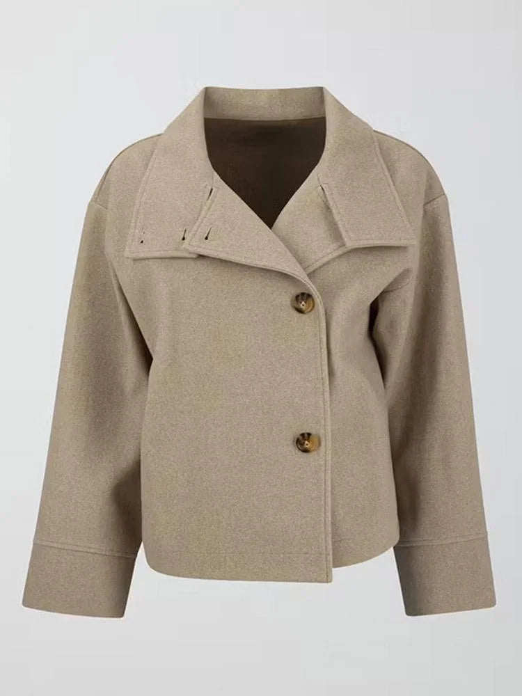 The High-Neck Asymmetric Coat