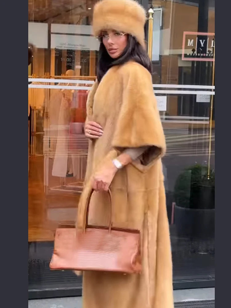 The Cruelty-Free Fur Shawl Maxi Coat
