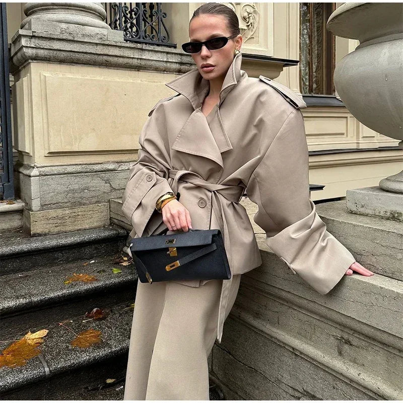 The Lace-Up Long Coat