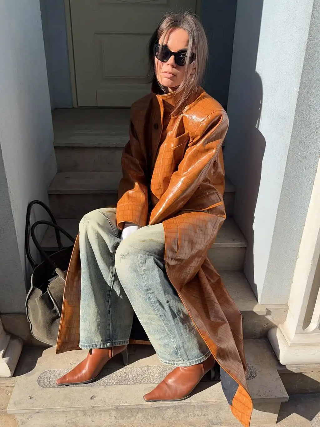The Croc-Embossed Trench