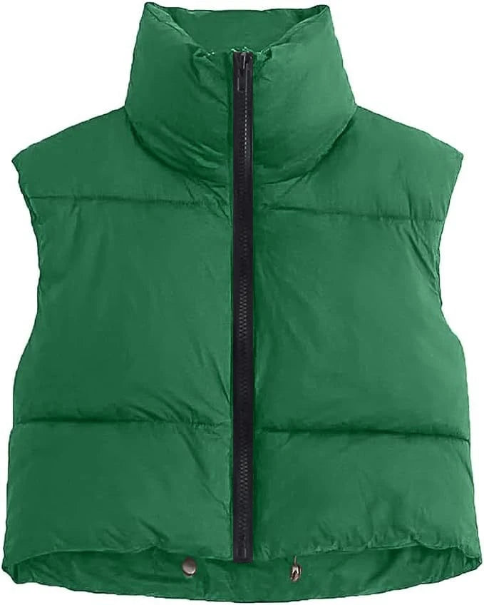 The Cropped Quilted Vest — product view 14