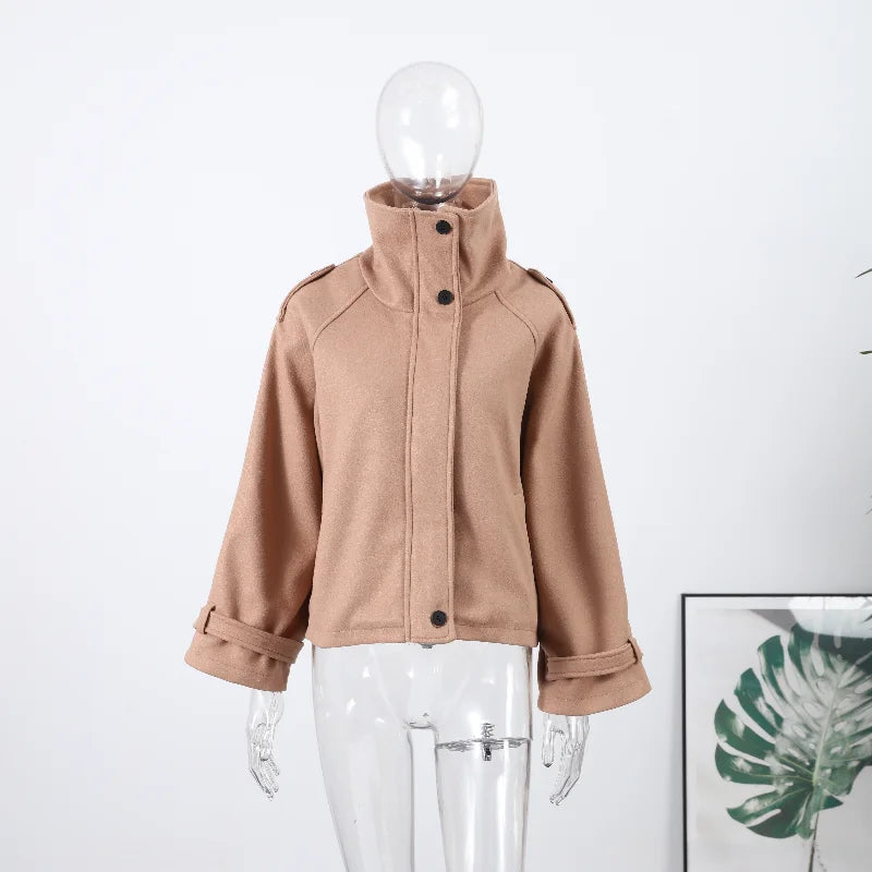 The Stand-Collar Boxy Jacket