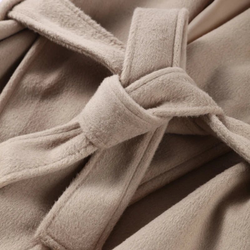 The Cruelty-Free Fur Cuff Wrap Coat