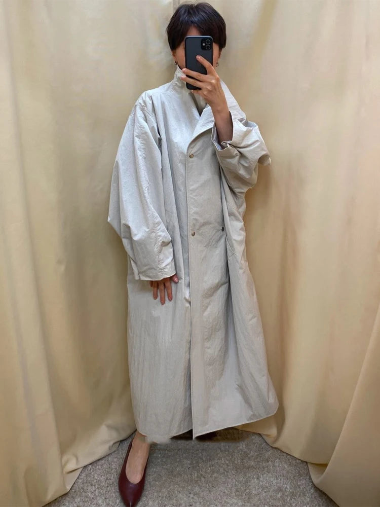The Oversized Stand-Collar Trench