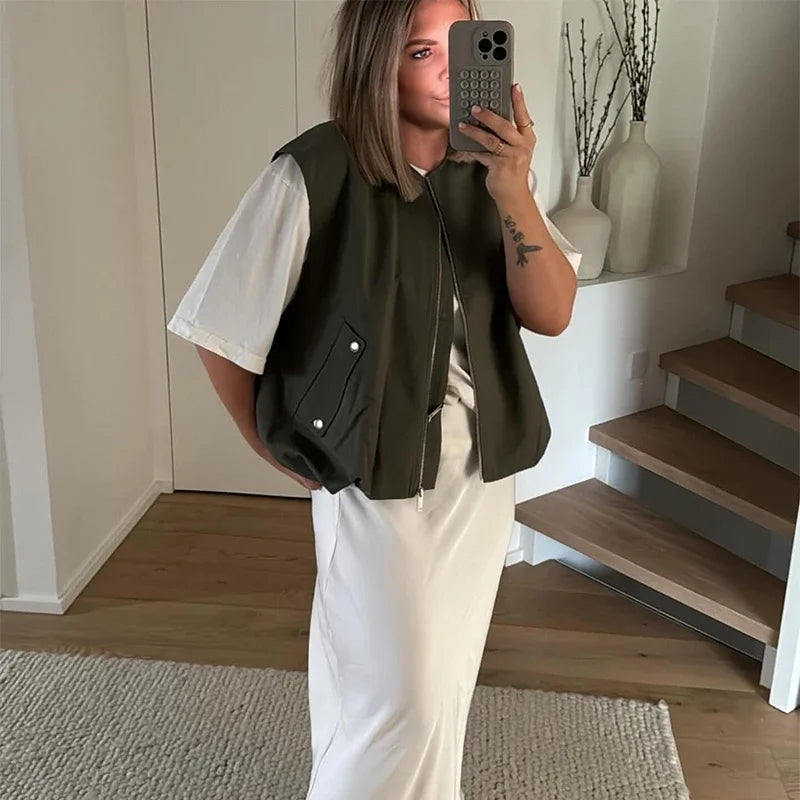 The Cropped Wrap Trench