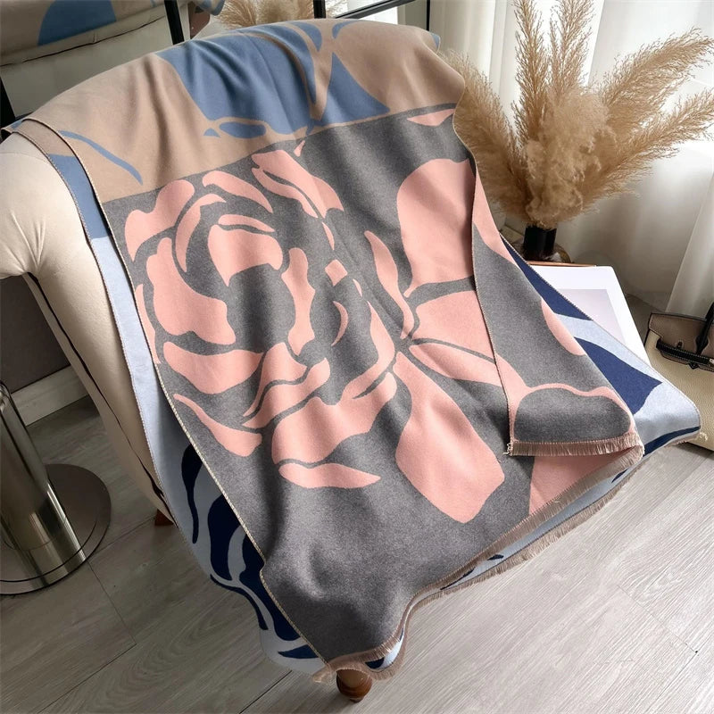 The Oversized Plaid Blanket Scarf — product view 24