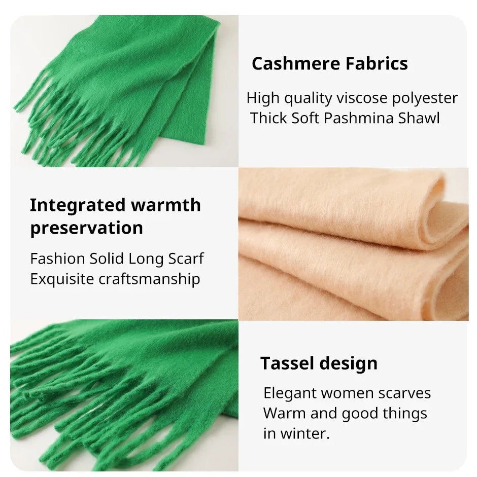 The Tassel Pashmina Wrap Scarf