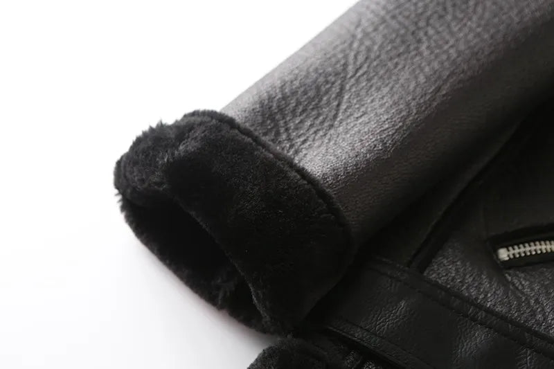 The Shearling-Look Aviator Jacket