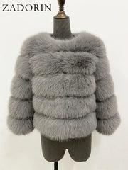 The Fluffy Cruelty-Free Fur Short Coat — product view 26