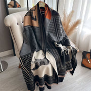 The Oversized Plaid Blanket Scarf — product view 4