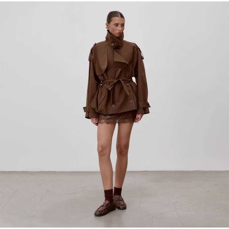 The Lace-Up Long Coat