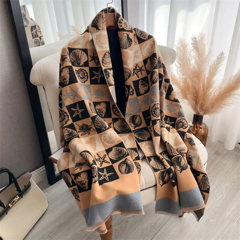 The Oversized Plaid Blanket Scarf — product view 26