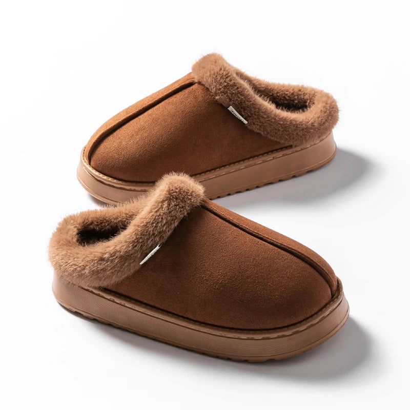 The Cruelty-Free Suede Platform Slipper