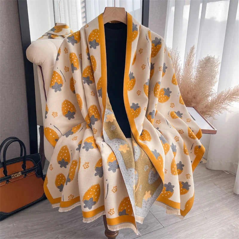 The Oversized Plaid Blanket Scarf — product view 18