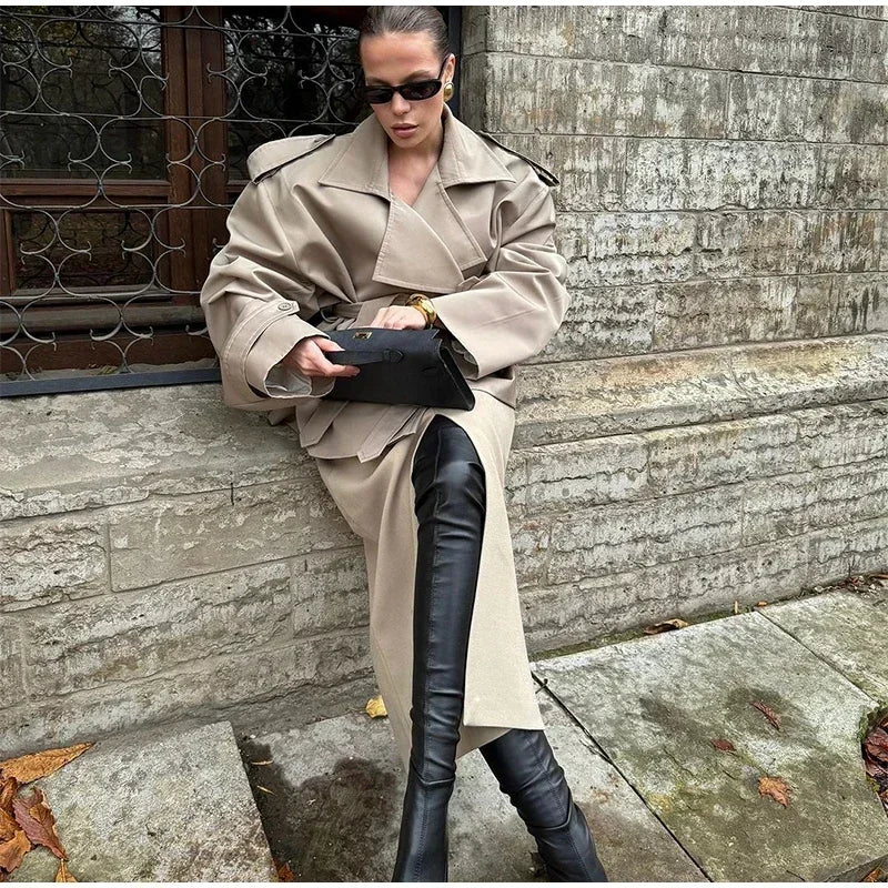 The Lace-Up Long Coat