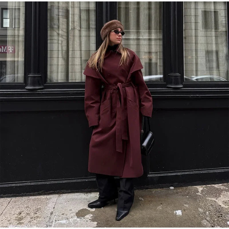 The Cape-Collar Belted Trench