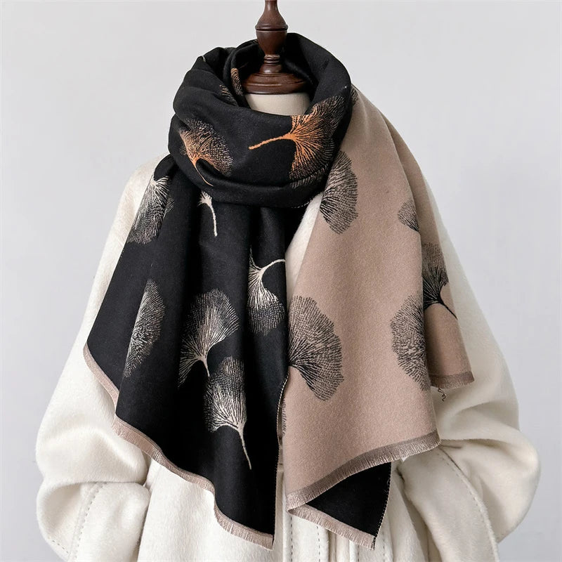 The Oversized Plaid Blanket Scarf — product view 45
