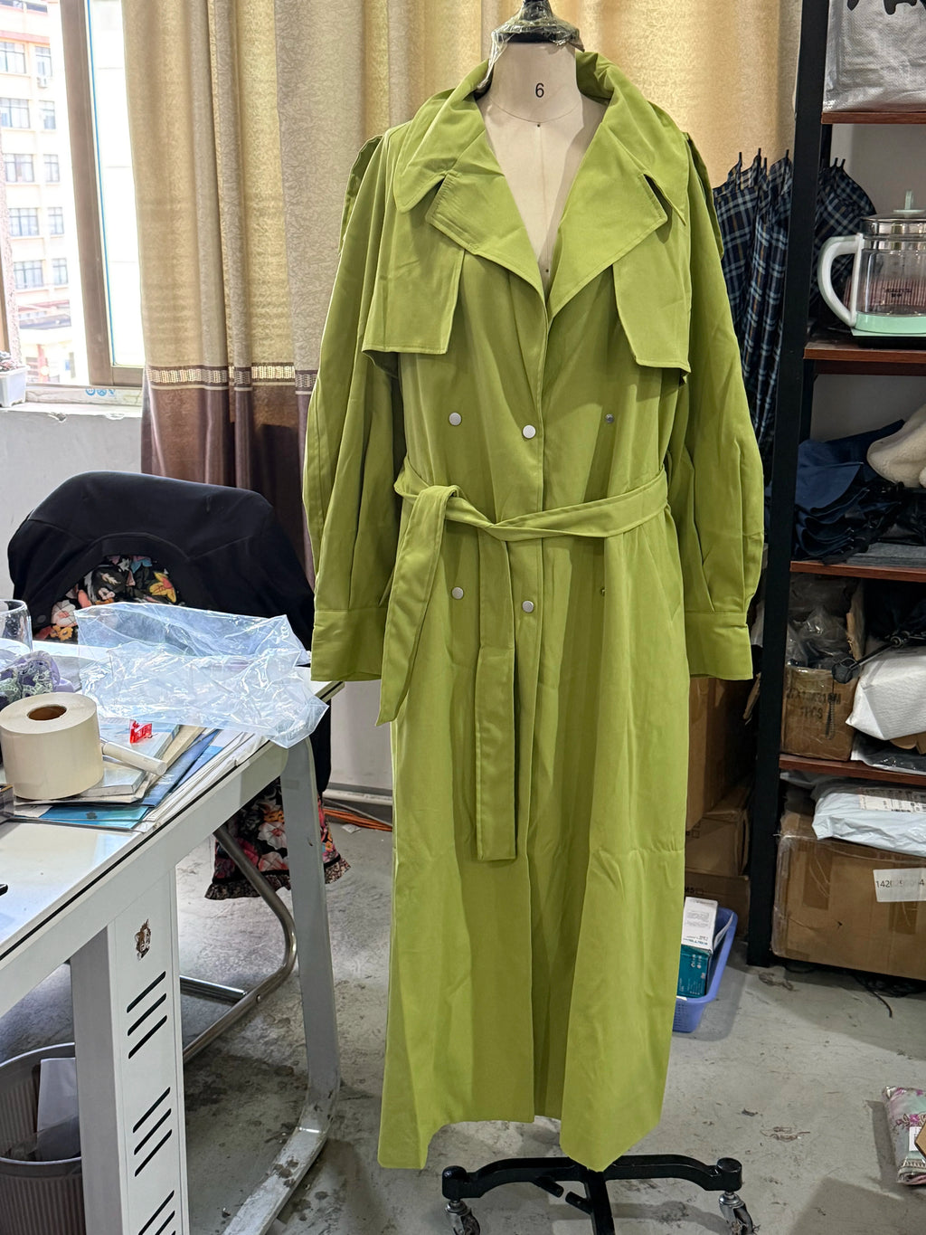 The Long Stand-Collar Trench