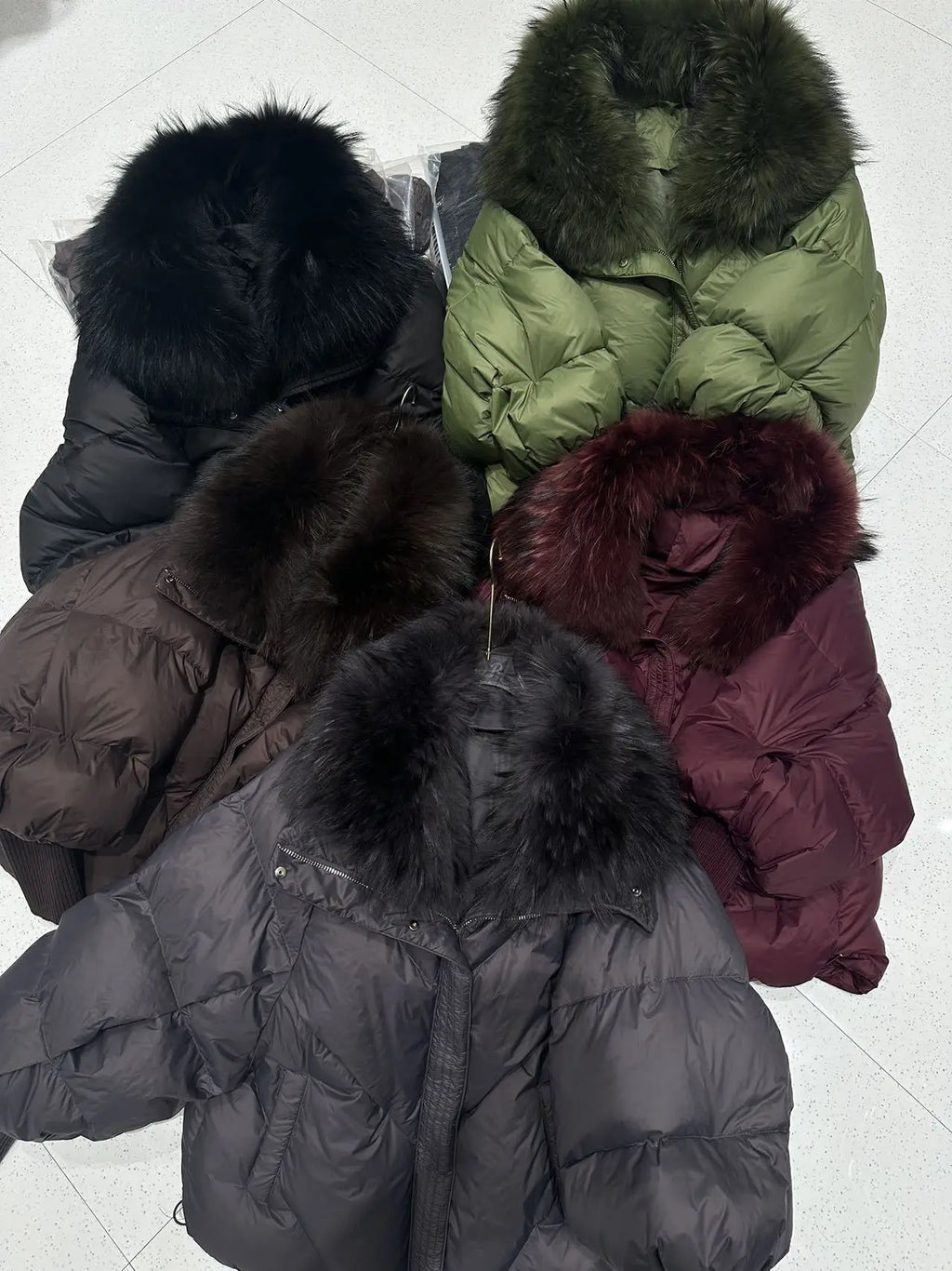 The Down Puffer with Natural Fur Collar
