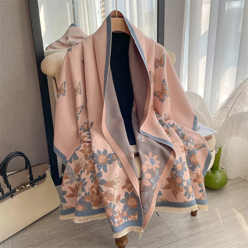 The Oversized Plaid Blanket Scarf — product view 36
