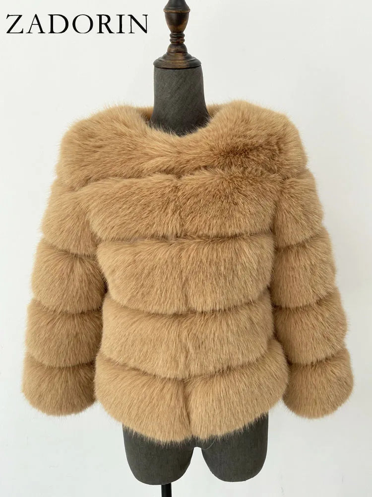 The Fluffy Cruelty-Free Fur Short Coat